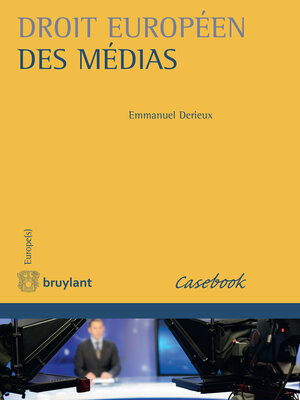 cover image of Droit européen des médias